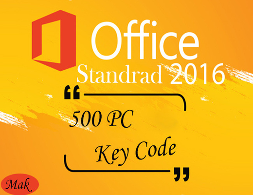 Ganhe todas as línguas licenciam o Office Professional chave mais 2016, escritório 2016 da chave do produto do STD